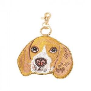 東京かんかん ドッグ刺繍キーポーチ ゴールド M42-2711GD　メール便対応商品