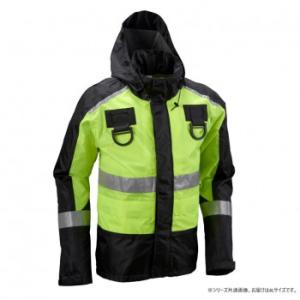 船橋 (フナハシ) レインウェアブレイブレイン (フルハーネス仕様) FS-1110FH イエロー/ブラック 4Lの商品画像