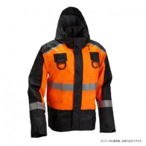 船橋 (フナハシ) レインウェアブレイブレイン (フルハーネス仕様) FS-1110FH オレンジ/ブラック Sの商品画像