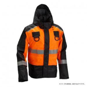 船橋 (フナハシ) レインウェアブレイブレイン (フルハーネス仕様) FS-1110FH オレンジ/ブラック 4Lの商品画像