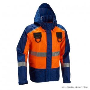 船橋 (フナハシ) レインウェアブレイブレイン (フルハーネス仕様) FS-1110FH オレンジ/ネイビー LLの商品画像