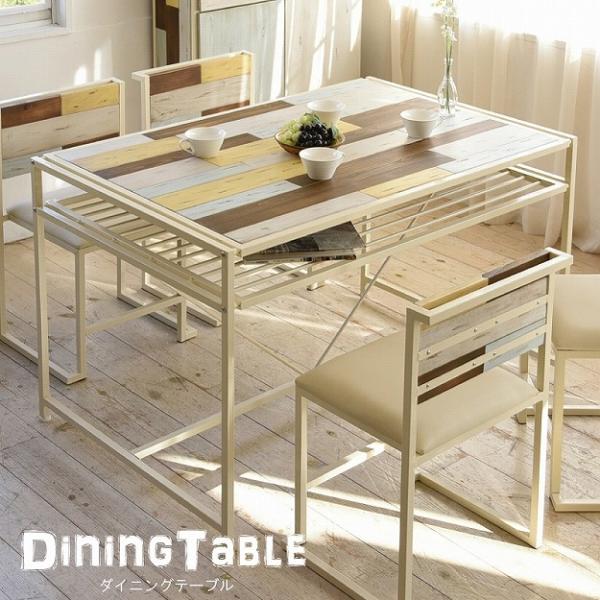 ダイニングテーブル 天然木 北欧 木製 テーブル 作業台 ダイニングセット 北欧 木製 アイアン お...