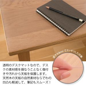 デスクマット 透明 100cm 奥行60cm ...の詳細画像2