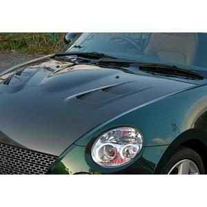 コペン l880kクモイモータース製オーナメント他 L880K コペン用 メッキ ボンネットオーナメント 両面貼付け クモイ