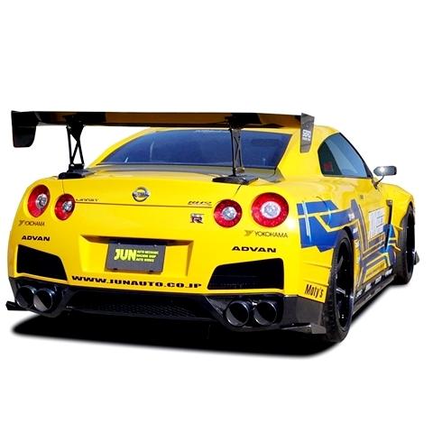 「ジュンオート JUN」GT-R（R35）MY07〜11用+12mm リアオーバーフェンダー（FRP...