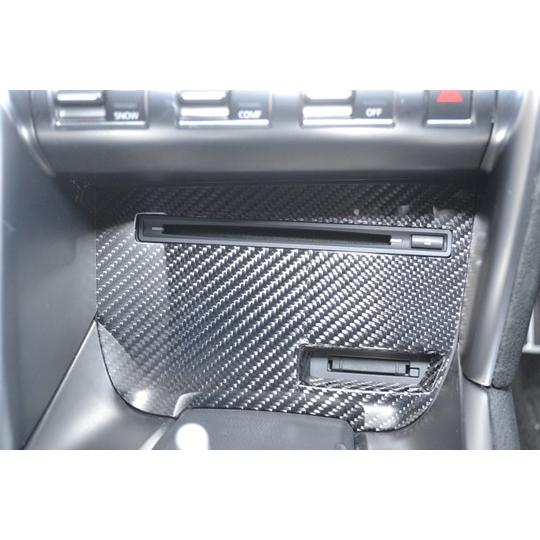 「RSW」GT-R（R35）MY07〜10用CDインサートパネル（綾織りブラックカーボン/デュポンク...