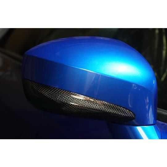 「RSW」GT-R（R35）MY07〜15用ドアミラーアンダーパネルｘ左右（平織りブラックカーボン/...