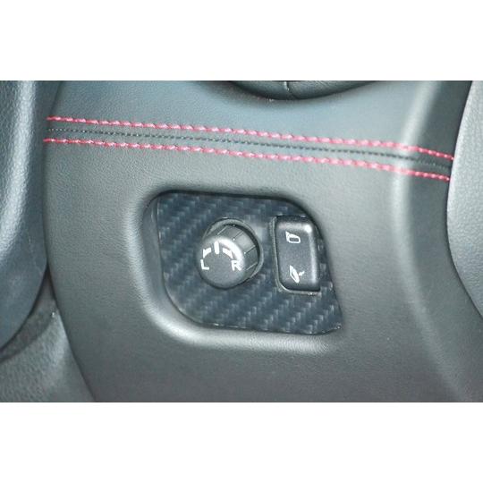 「RSW」GT-R（R35）MY17〜用ミラーコントロールパネル（綾織りブラックカーボン/ハーフグロ...