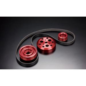 「戸田レーシング TODA」S2000（F20C/F22C AP1/AP2）エアコン付き車用軽量フロントプーリーキット（専用ベルト付き/標準品長さ）