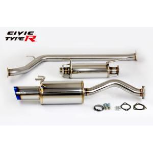 シビック タイプR FD2 触媒ストレート 直管 マフラー ホンダ HONDA FD2 CIVIC TYPE-R ご納車前オプション作業 マフラー＋触媒交換