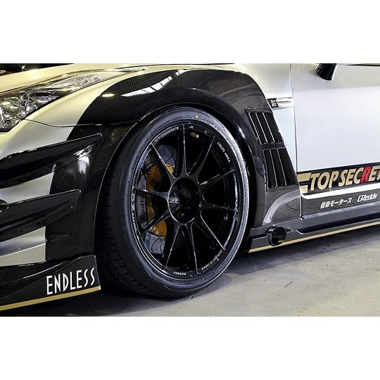 「トップシークレット」GT-R（R35）MY11〜16用+20mm フロントワイドフェンダー TYP...