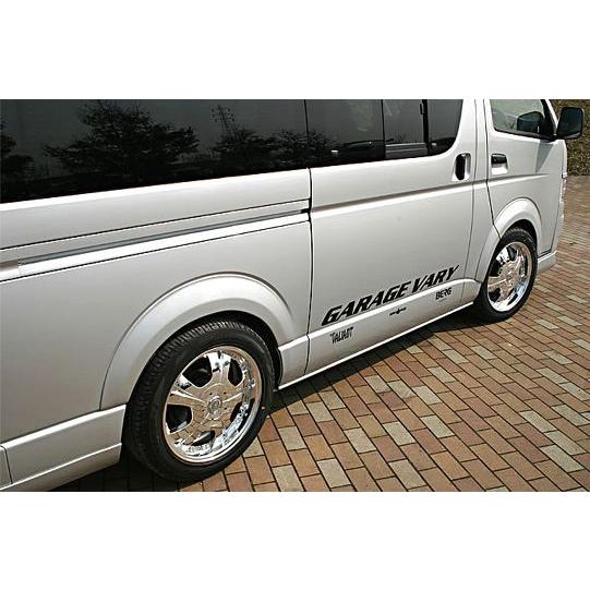 「ガレージベリー Vary」200系ハイエース用+20mm オーバーフェンダーｘ１台分（塗装可）