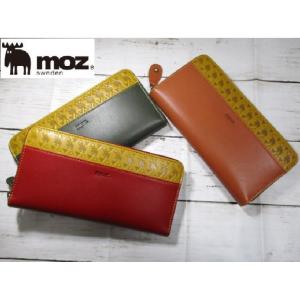 モズ 財布 レディース 長財布 ラウンド moz 本革 ブランド 人気 Corner コーナー ブランド 86062 おまけ付き 毎日配送