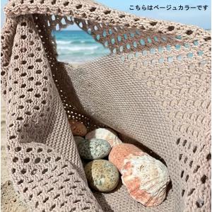 トートバッグ 編み レディース かごバッグ 肩...の詳細画像3