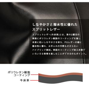 トートバッグ メンズ レディース レザー A4...の詳細画像2