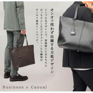 トートバッグ メンズ レディース レザー A4...の詳細画像3