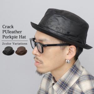 NEW YORK HAT（ニューヨークハット） メンズ ハット レザーポークパイ