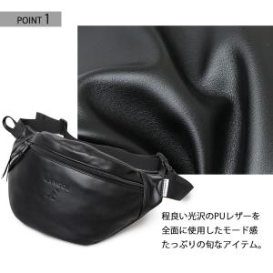 KANGOL カンゴール ウエストポーチ ボデ...の詳細画像2