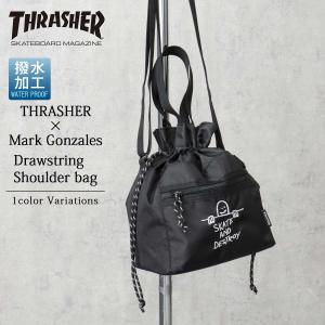 THRASHER スラッシャー MarkGonzales マークゴンザレス バッグ 巾着バッグ ショルダーバッグ ミニバック