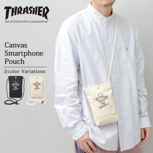 THRASHER Mark Gonzales スラッシャー マークゴンザレス スマホショルダー スマホポーチ ネックポーチ マルチポーチの商品画像