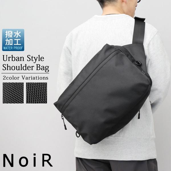 NoiR ノアール ショルダーバッグ メンズ レディース A4 大容量 撥水 PC収納 レインカバー...