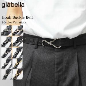 ベルト メンズ おしゃれ フック型 バックル 細ベルト 韓国 学生 男の子 男子 20代 かっこいい シンプル プレゼント グラベラ glabella