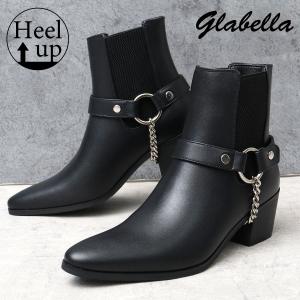 glabella サイドゴアブーツ メンズ ショートブーツ