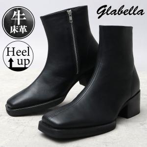グラベラ glabella ヒールブーツ メンズ レザー スクエアトゥ
