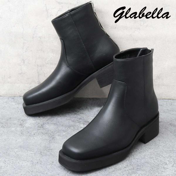 glabella グラベラ ブーツ ショートブーツ メンズ シューズ 靴 くつ スクエアトゥ バック...