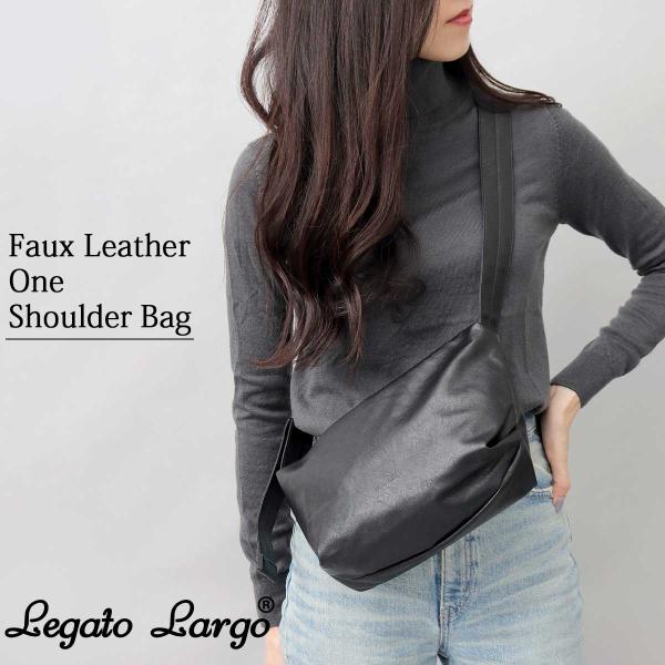 Legato Largo レガートラルゴ ハンモック フェイクレザー ワンショルダー ショルダーバッ...