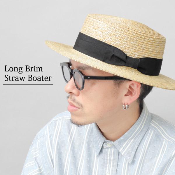 ハット カンカン帽 メンズ レディース 麦わらハット 麦わら帽子 ストローハット 帽子 つば広ハット...