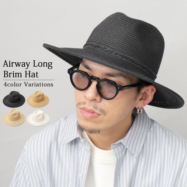 ハット メンズ レディース 麦わら帽子 帽子 春夏 ペーパーハット ストローハット 中折れハット つ...