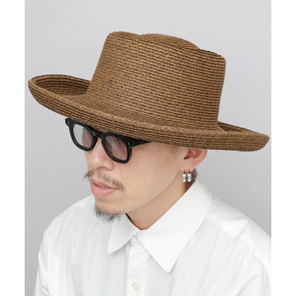 ブレードハット メンズ レディース ペーパーハット ロングブリム エッジアップ ロールブリム つば広...