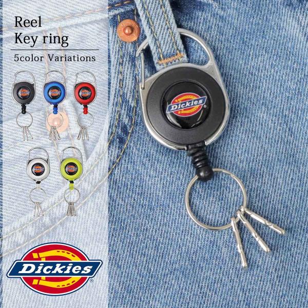 Dickies ディッキーズ リールキーホルダーキーフック キーチェーン リール式  マルチホルダー...