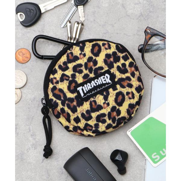 スラッシャー THRASHER ポーチ 小物入れ コインケース サークルマルチケース 丸型 カラビナ...