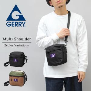 ジェリー GERRY ショルダーバッグ メンズ ミニショルダー ナイロン 斜め掛け 黒 撥水 アウトドア｜a-m-s