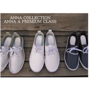 ANNA COLLECTION アンナ　コレクション　KK6521　ホワイト　シルバー　ネイビーレディース・婦人・カジュアル靴