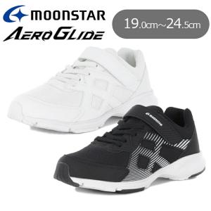 MOONSTAR ムーンスター AEROGLIDE エアログライド AG J001  キッズ ジュニア 通学靴 運動靴 マジックテープ