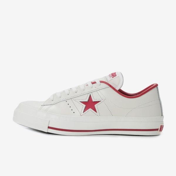 コンバース　ワンスター　Jホワイト/レッドCONVERSE ONE STAR J