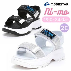 MOONSTAR ムーンスター ni-mo ニーモ NM J153 キッズサンダル かわいい キッズ ジュニア 子供靴 女の子 おしゃれ つま先無し プール 海 厚底 スポーツサンダル