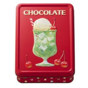 メリー チョコレート アソートメント缶　21個入 はじけるキャンディ チョコレート ショッパー付き