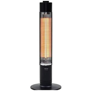[山善] グラファイトヒーター 超速暖 日本製ヒーター管採用 出力2段階切換 (900W/450W) 首振り機能付 ブラック DCTS-A091(B)