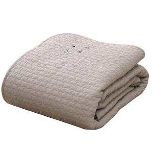 マルチ カバー 綿100％ イブル グレー 約200×250cm IKEHIKO イケヒコ 9845554