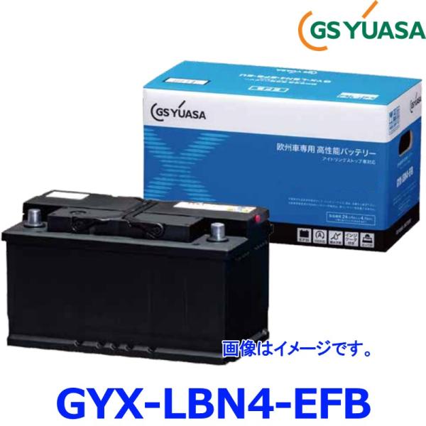 GS YUASA ユアサ 欧州車専用 カーバッテリー GYX-LBN4-EFB GYXシリーズ BM...