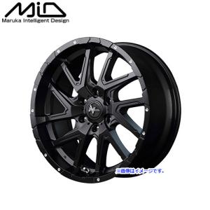 MID マルカサービス NITRO POWER DERINGER 17インチ 1780 リム幅8J インセット+20 ホール6H PCD139.7 セミグロスブラック