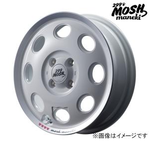 MID マルカサービス アルミホイール1本 299MOSH MANEKI 14インチ リム幅4.5 inset+45 4H PCD100 SHIROの商品画像