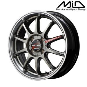 MiD RMP RACING マルカサービス RMPレーシング 社外ホイール 18インチ 4本 8J5HPCD100+45 レガシィ インプレッサ等　(MHZ849)クレジットカード QRコード決済可能 マルカサービス MID アルミホイール1本 RMP Racing R10 17インチ リム