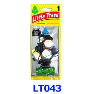 Little Trees リトルツリー 2026年サッカーワールドカップ サッカー限定デザイン LT043 Black Ice ブラックアイス 車用芳香剤 サッカー柄 1P