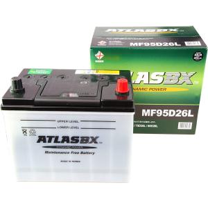 ATLASBX MF90D26R/MF90D26L バッテリー ATLASバッテリー MF90D26L 突出キャップ付き｜うさマート