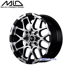 MID マルカサービス NITRO POWER M28 BULLET 16インチ 1665 リム幅6 1/2J インセット+48 ホール6H PCD139.7 ブラック/ミラーカット
